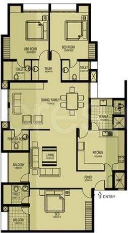 3 BHK El-Castillo by Mather Kadavanthara Kochi - 3